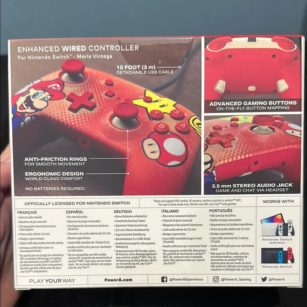 Super Mario Wired Controller (Nintendo Switch)